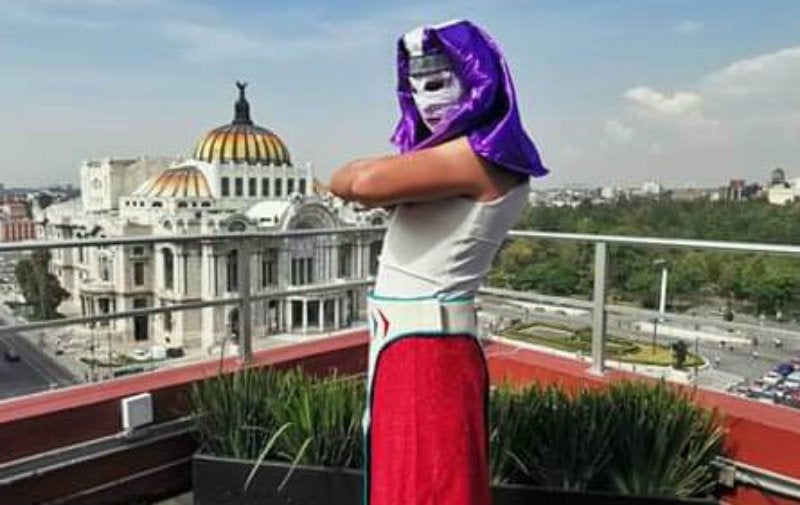 El hijo de 'La Huesuda'. con la Ciudad de México a sus pies