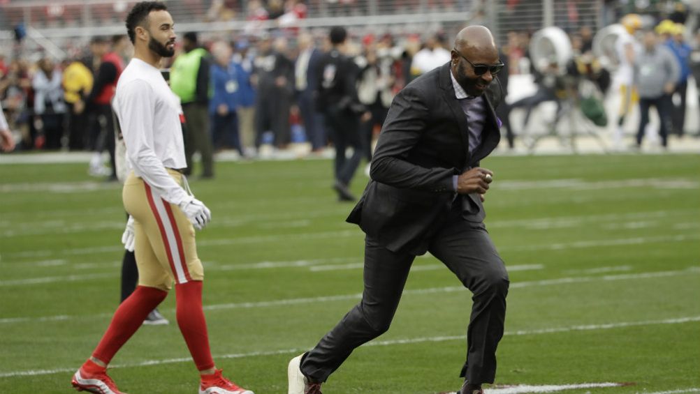 Jerry Rice en carrera en el Levi's Stadium 