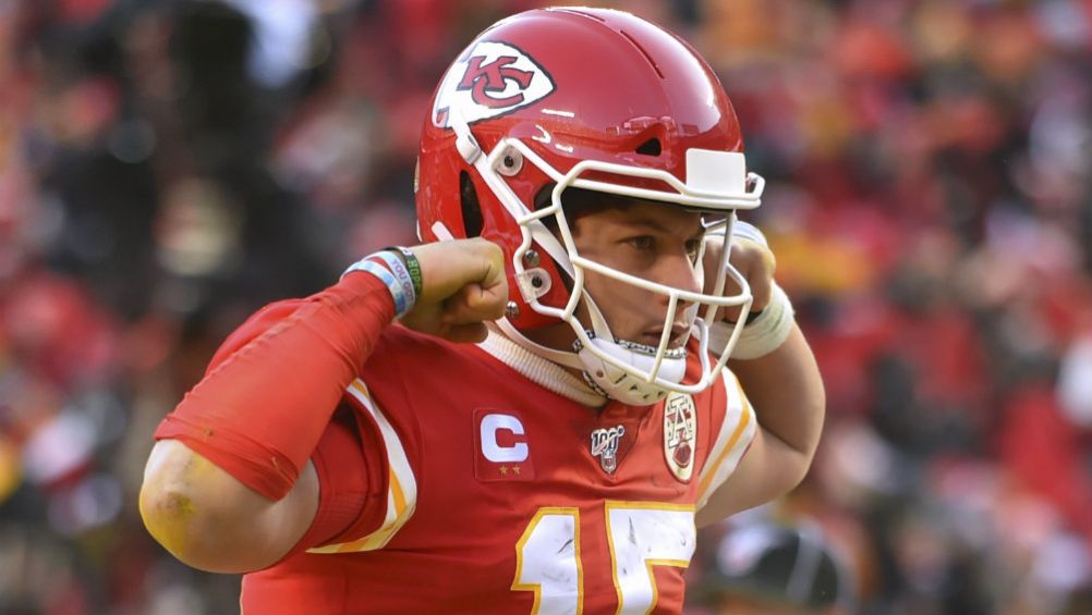 Mahomes, en festejo con Chiefs