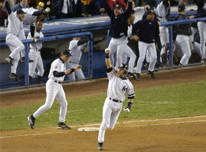 Jeter, en un partido