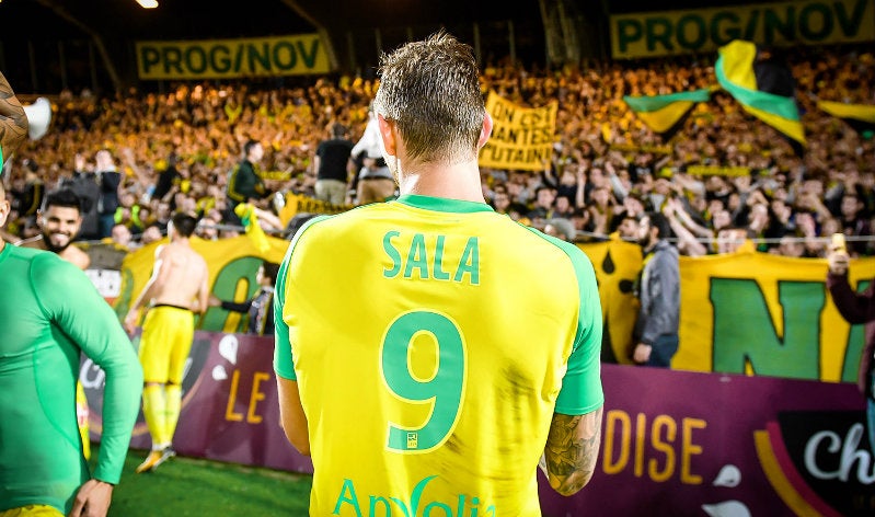 Emiliano Sala, cuando jugaba con el Nantes