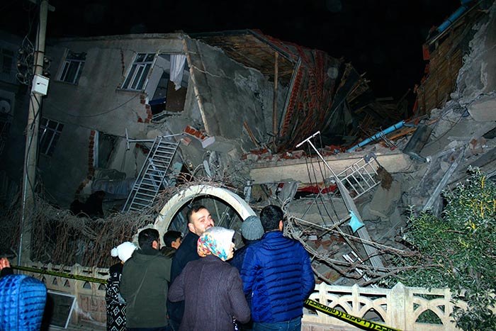 Derrumbe en Turquía