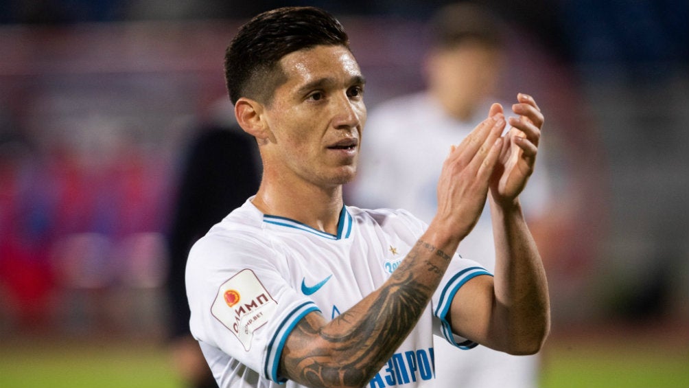 Matías Kranevitter jugando con el Zenit