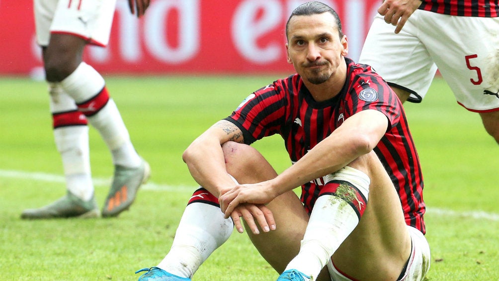 Zlatan en partido de la Serie A