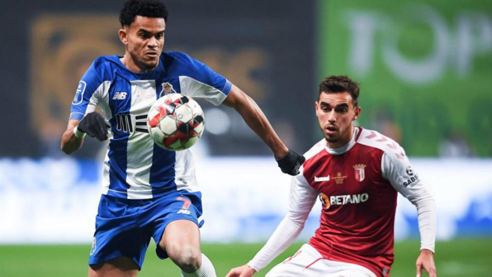 Luis Diaz, durante el partido ante el Braga