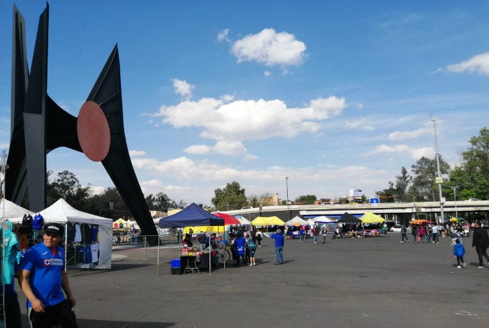 Afueras del Estadio Azteca