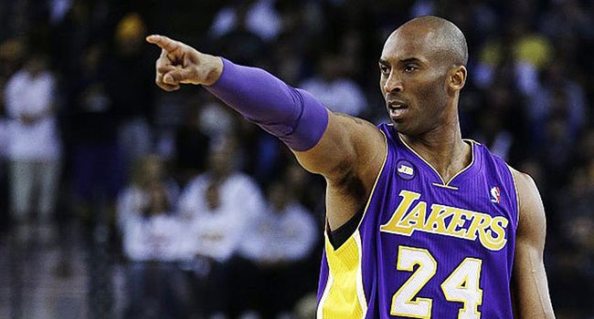 Kobe, en un juego de los Lakers