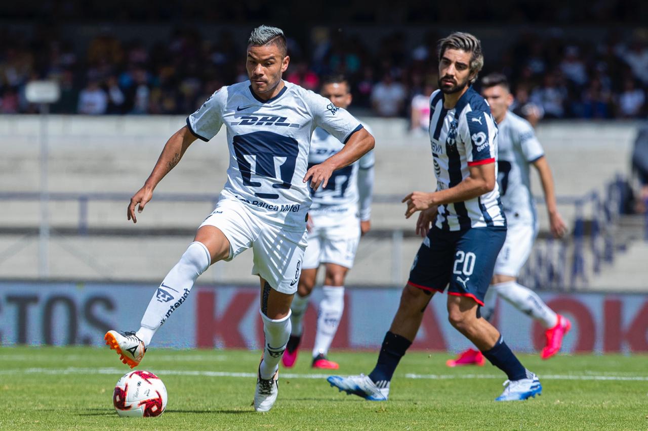 Barrera, durante el partido ante Monterrey