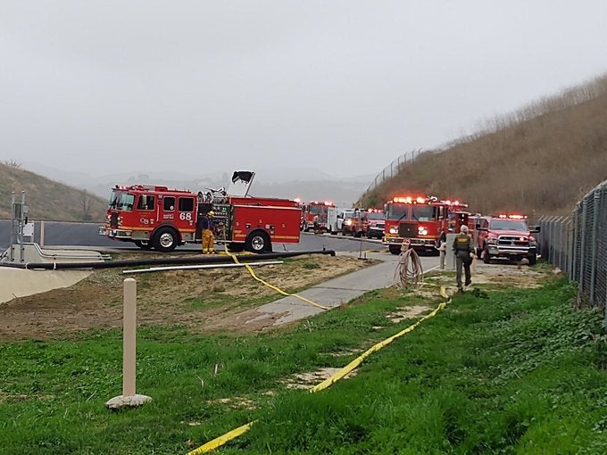 Neblina en la zona de Calabasas, lugar del accidente de Kobe Bryant