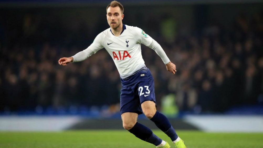 Eriksen, en un partido del Tottenham