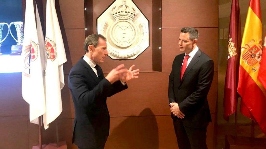 Emilio Butragueño y Alejandro Murat