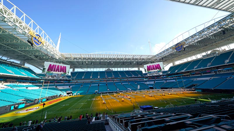 Hard Rock Stadium está listo para el Super Bowl 