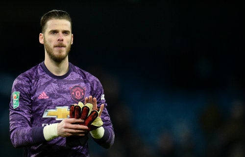 David De Gea durante el partido