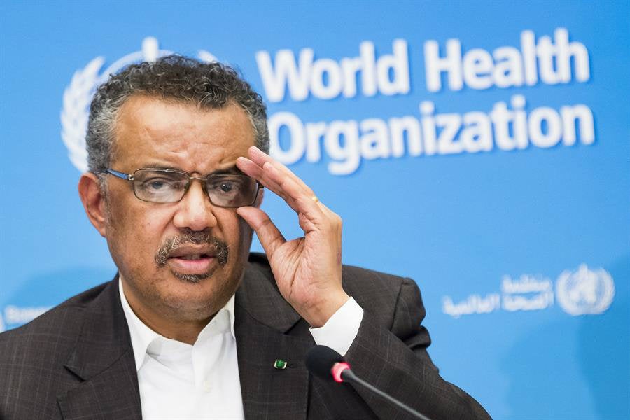 Tedros Adhanom Ghebreyesus, en conferencia de prensa