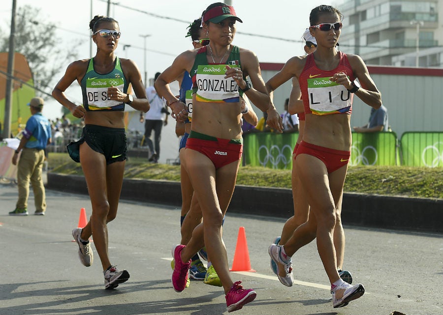 La andarín mexicana en competencia