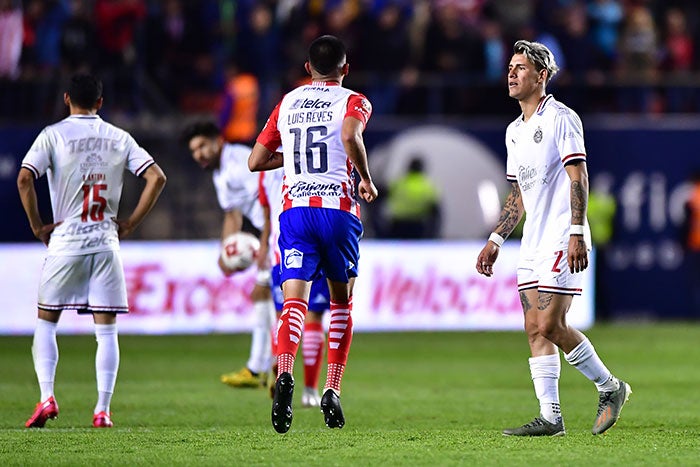 Calderón, después del partido ante San Luis