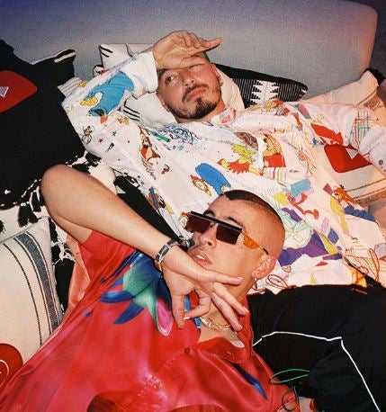 Bad Bunny y J Balvin, en una sesión