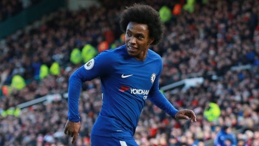 Willian, en un partido del Chelsea