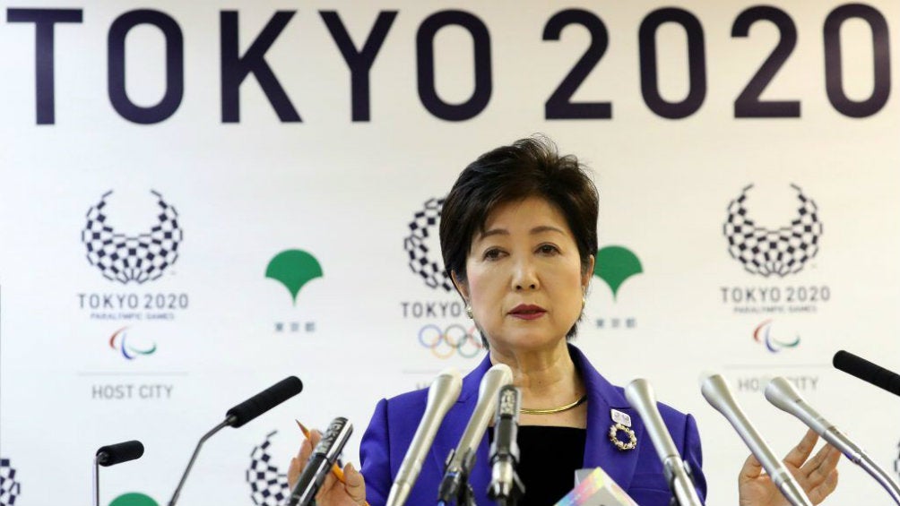 Yuriko Koike aclarando la situación de su país 