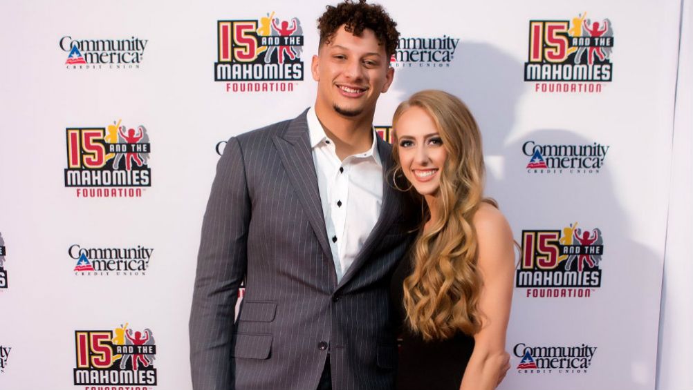 Mahomes y Brittany Matthews, en una sesión