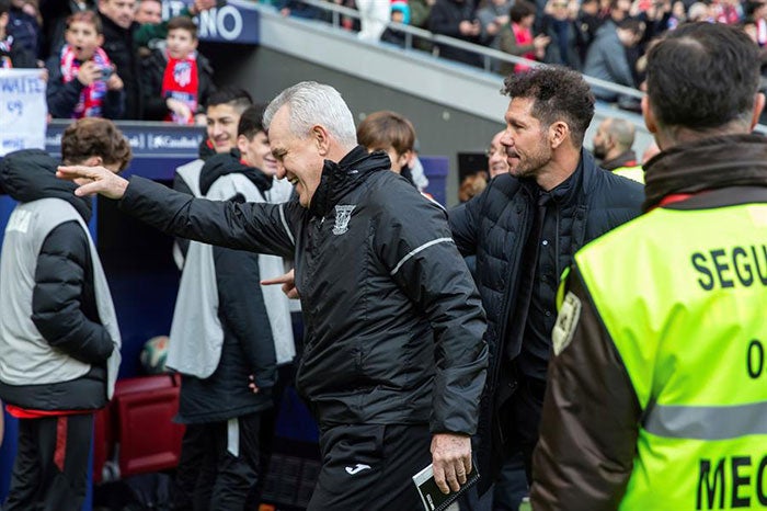 Aguirre, en un partido del Leganés