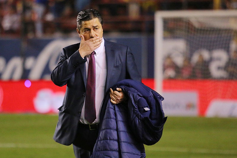 El Flaco, durante un partido del Rebaño