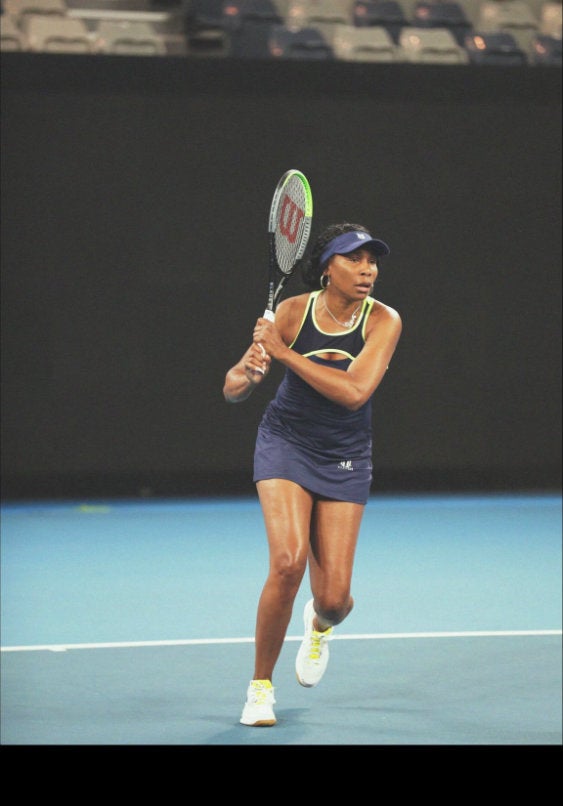 Venus Williams durante el Australian Open