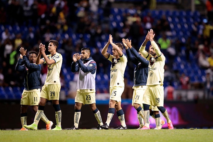 Jugadores del América después del partido