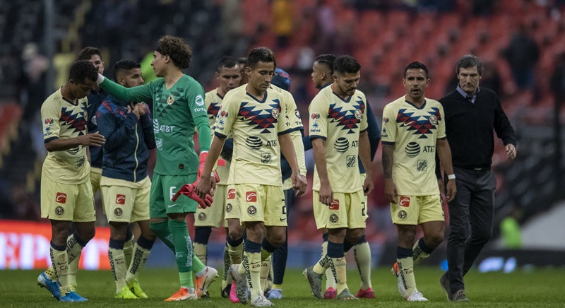 Jugadores del América tras un partido