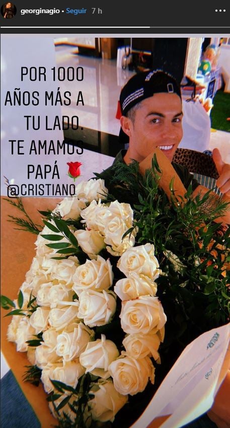 Historia de Georgina Rodríguez en Instagram