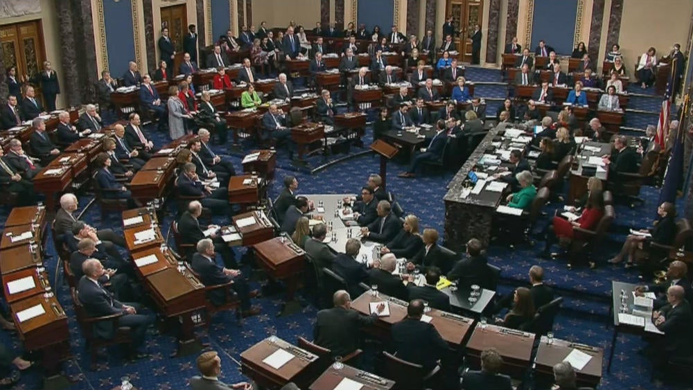 Senado de Estados Unidos durante la votación