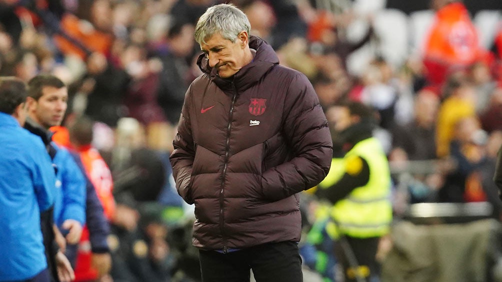 Quique Setién lamenta la derrota de Barcelona 