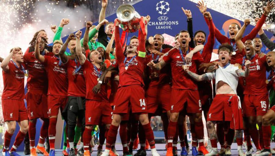 Liverpool festeja la obtención de la Champions League