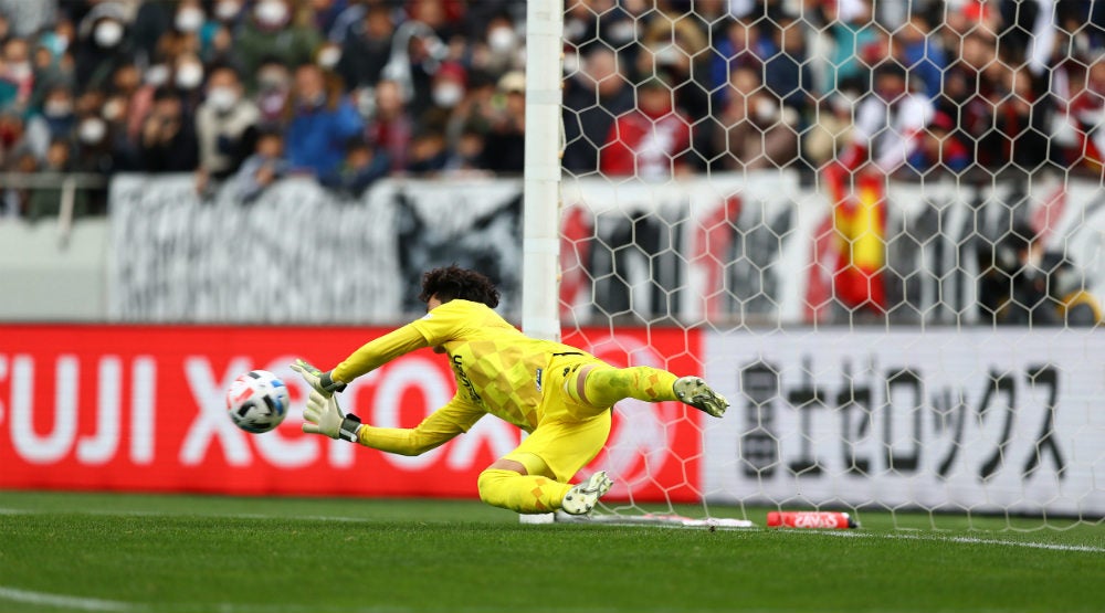 Portero de Vissel Kobe durante la Supercopa de Japón