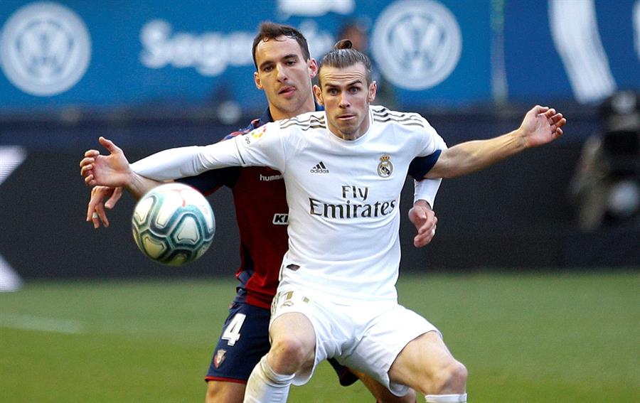 El galés, en el partido contra Osasuna