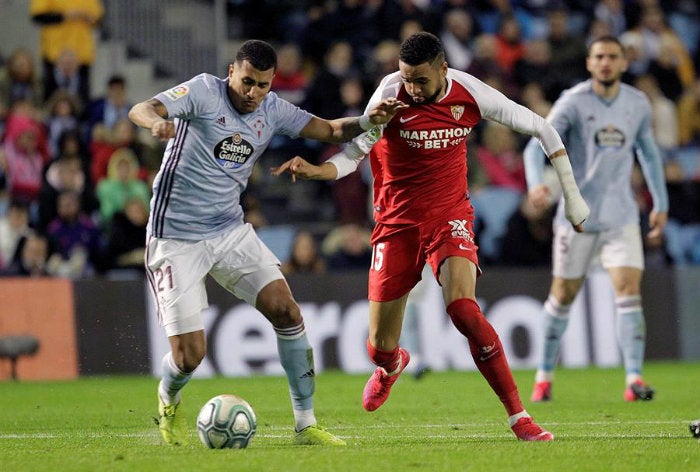 Murillo, en el partido ante Sevilla