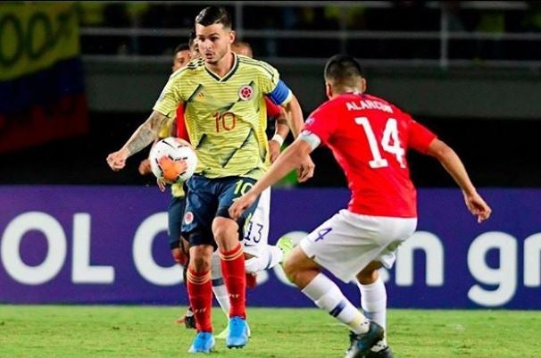 Nico Benedetti durante un juego en el Preolímpico Sudamericano