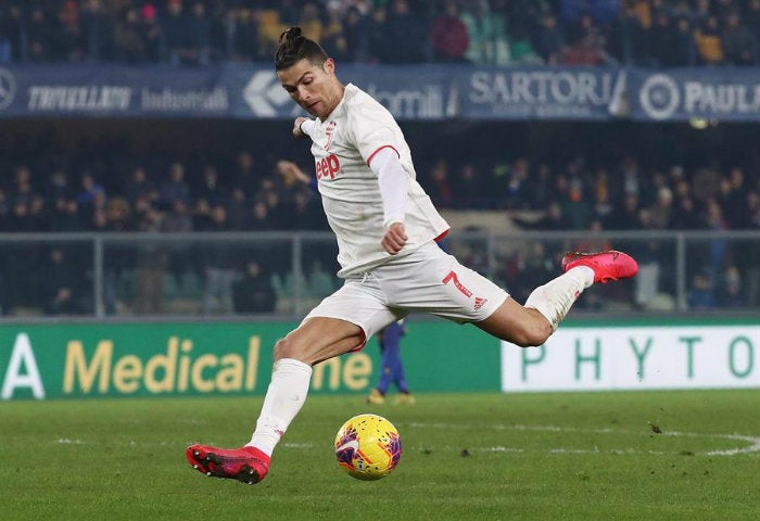 Cristiano, en un partido de Juventus