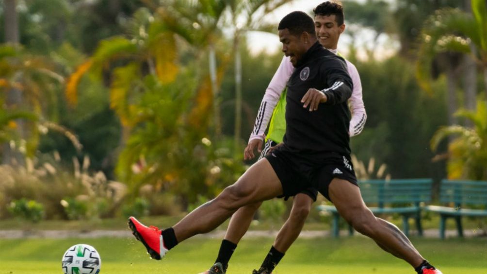 Jugadores del Inter Miami en un entrenamiento