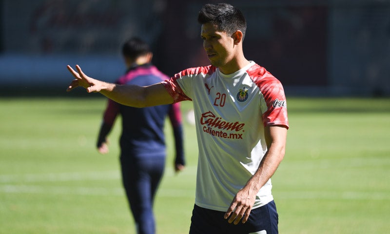 Molina durante un entrenamiento en Verde Valle 