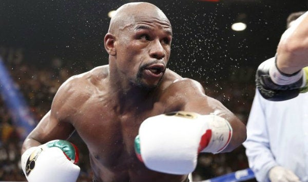 Floyd Mayweather en acción