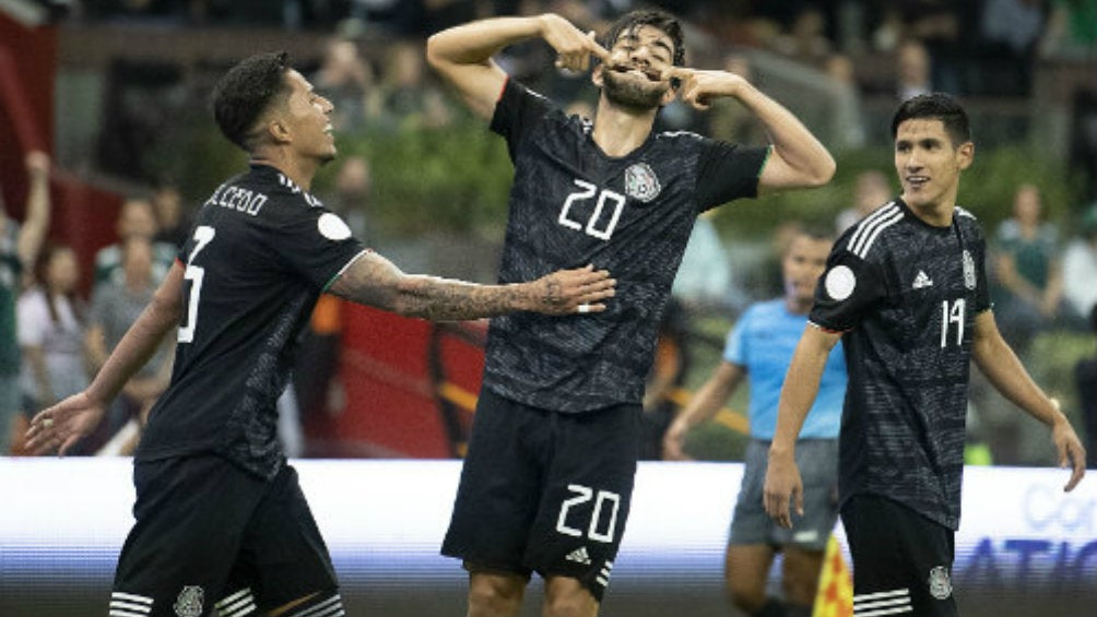 El mediocampista del Inter de Miami festeja un gol con el Tri