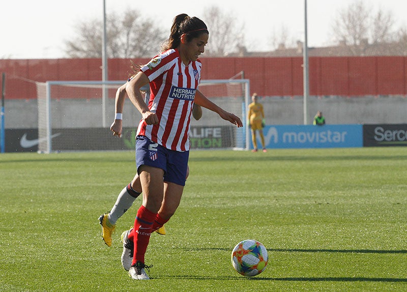 Kenti Robles, en el duelo contra el Levante