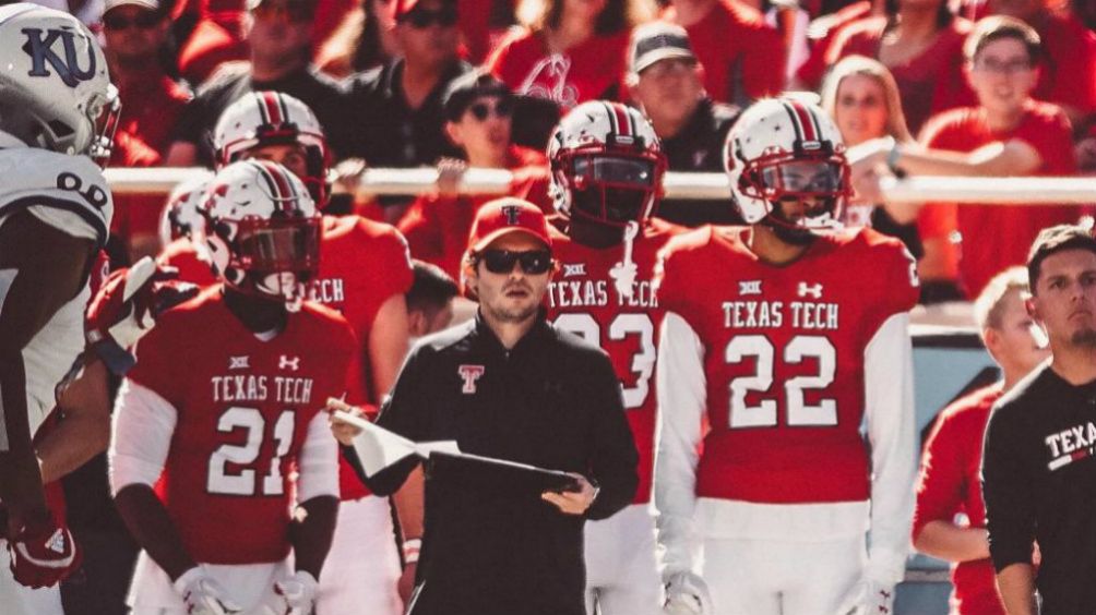 Diego Ortiz, durante un juego de los Texas Tech