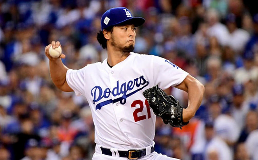 Darvish en su época con los Dodgers