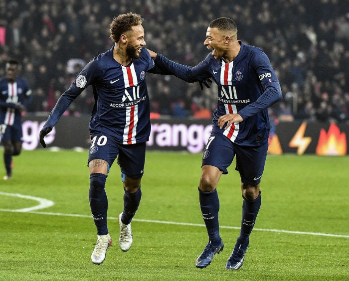 Neymar y Mbappé, en festejo