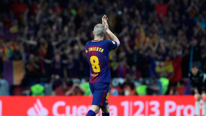 Iniesta, en su etapa en el Barcelona