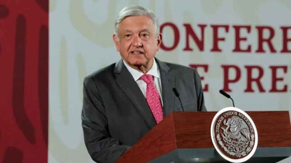 AMLO durante su conferencia de prensa