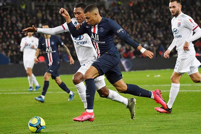 Mbappé, en un partido del PSG