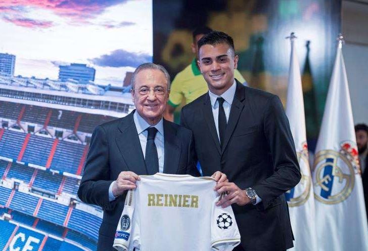 Florentino y Reiner en la presentación del brasileño